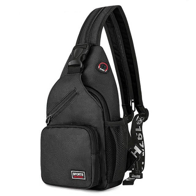 5L Crossbody Bag – Lightweight Multi-Compartment Sling - Black
