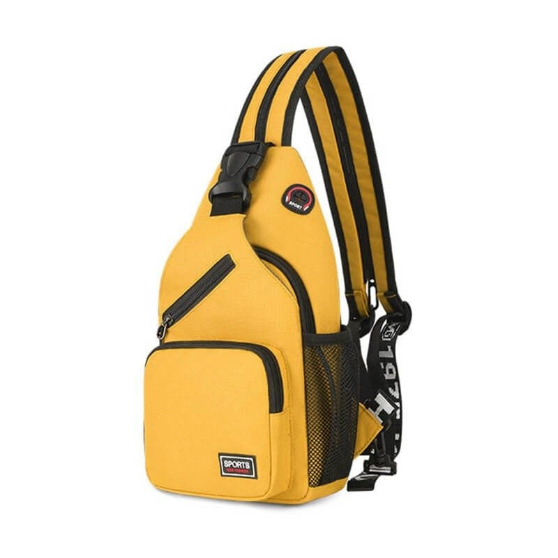 5L Crossbody Bag – Lightweight Multi-Compartment Sling - Yellow