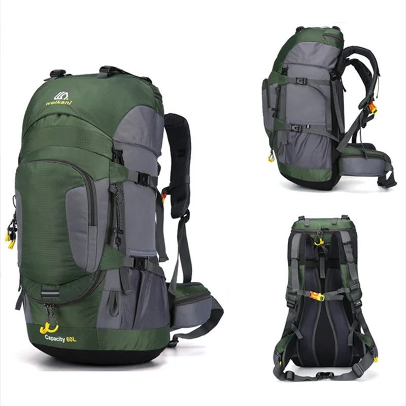 60L Backpack – Waterproof Hiking Trekking Travel Pack