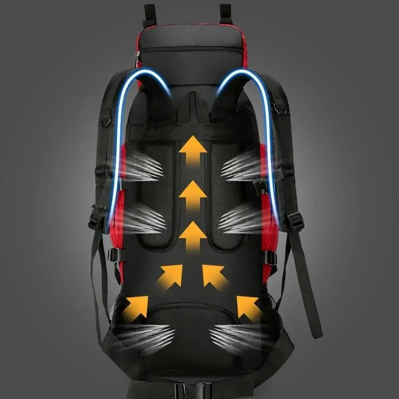 90L Hiking Backpack – Waterproof Large-Capacity Travel Pack