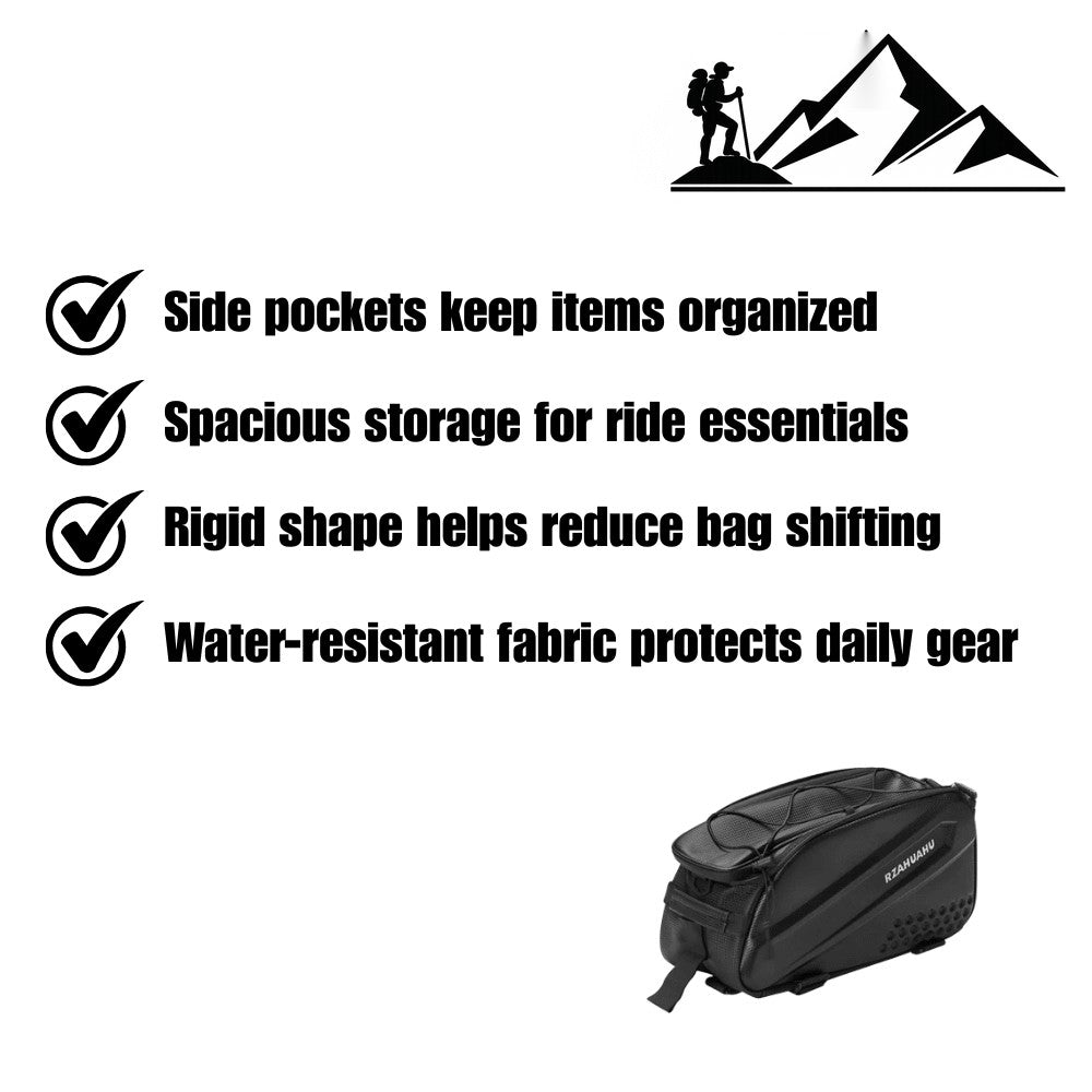 Bike Pannier – Water-Resistant Rigid Rear Rack Bag