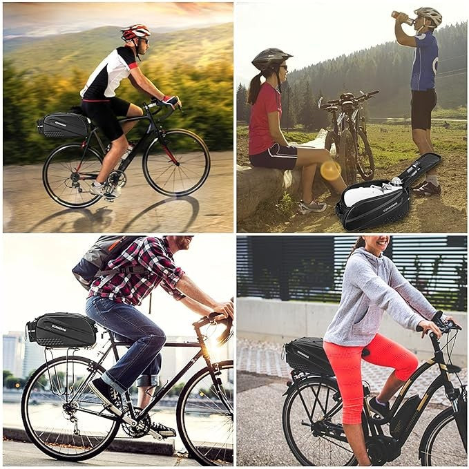 Bike Pannier – Water-Resistant Rigid Rear Rack Bag