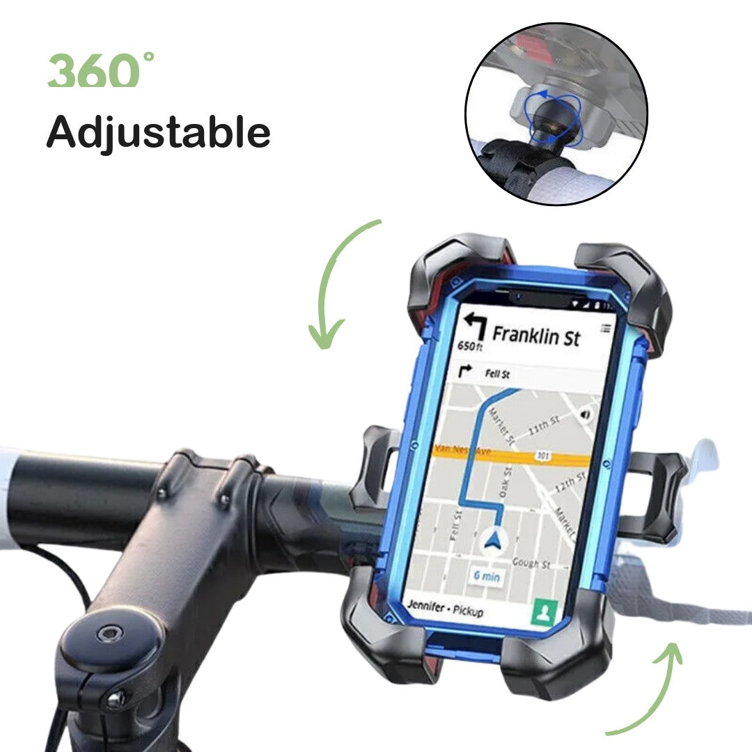 Bike Phone Mount – Secure One-Click Handlebar Phone Holder