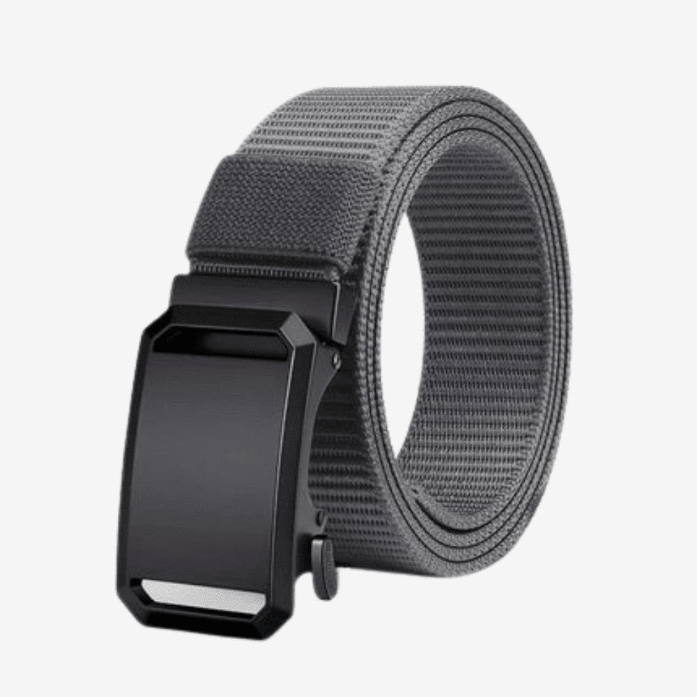 Canvas Belt – Durable Adjustable Outdoor Web Belt - Gray