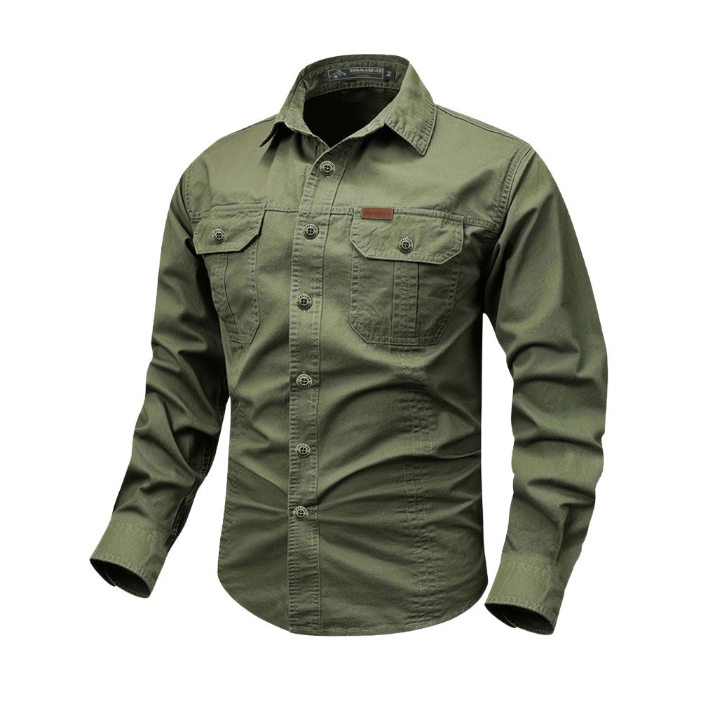 Cotton Canvas Shirt – Durable Breathable Long-Sleeve Outdoor
