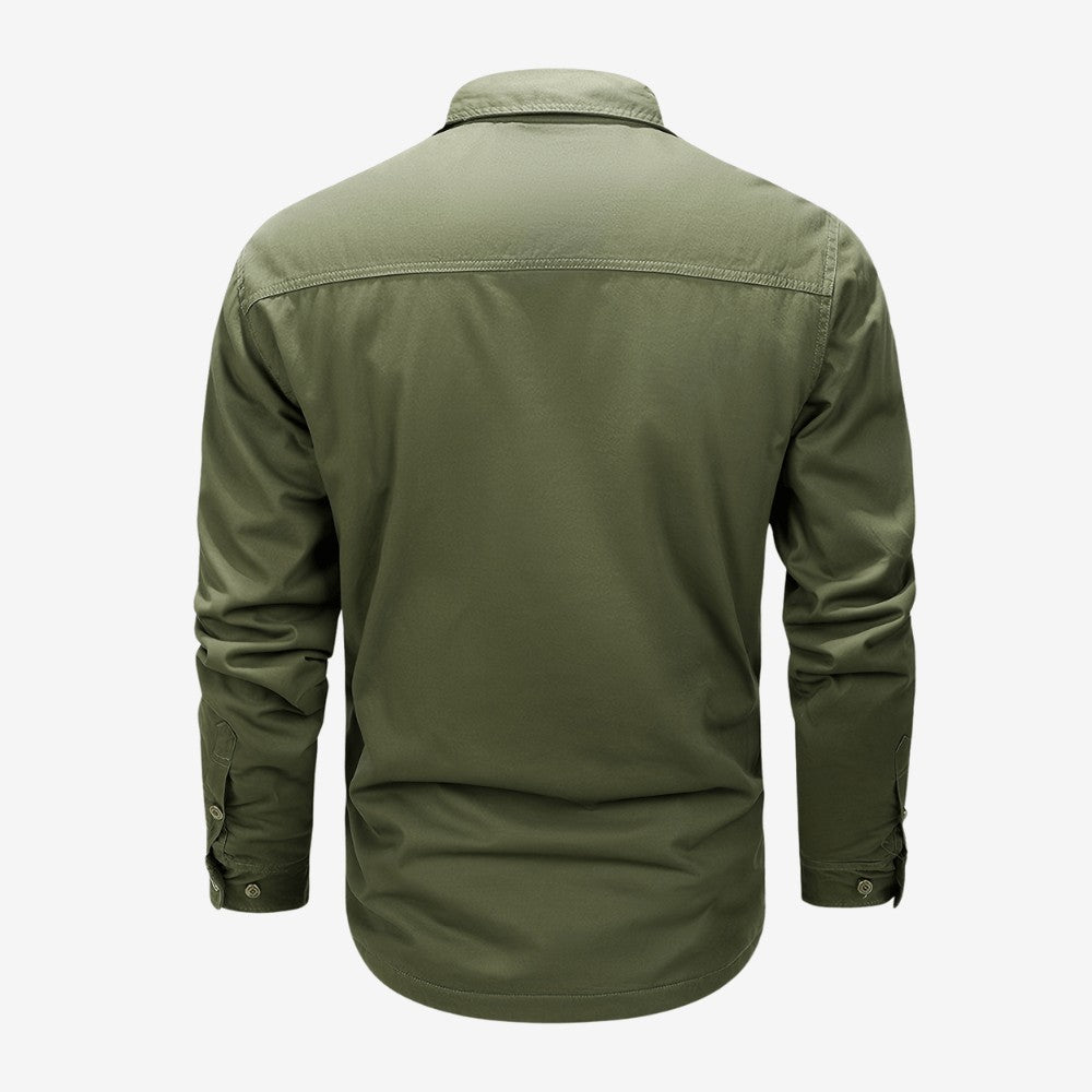 Cotton Canvas Shirt – Durable Breathable Long-Sleeve Outdoor