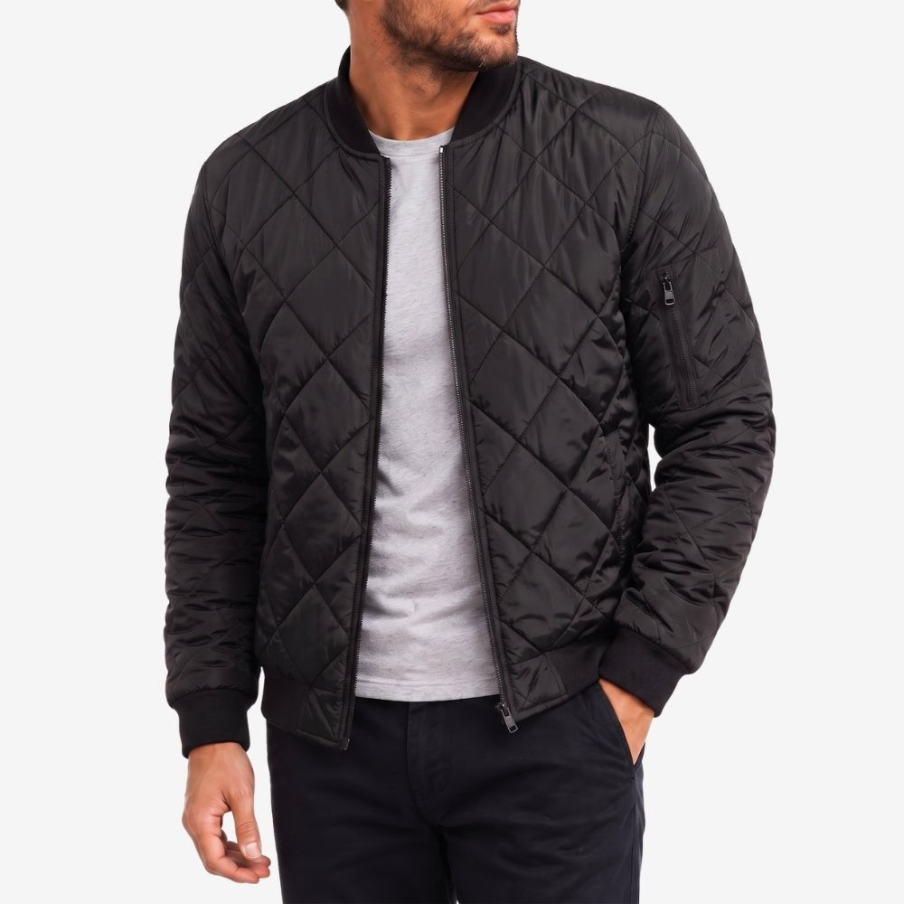 Cotton Outdoor Jacket – Breathable Everyday Layer - Black