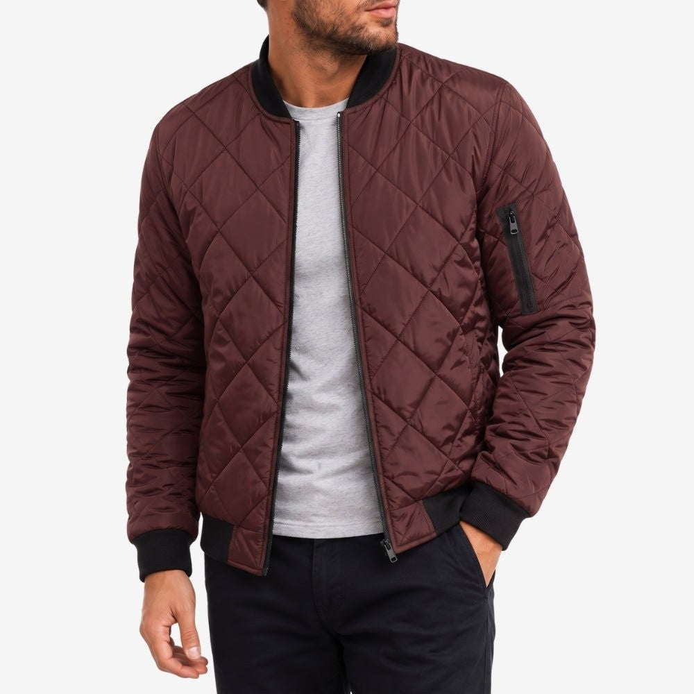 Cotton Outdoor Jacket – Breathable Everyday Layer - Burgundy