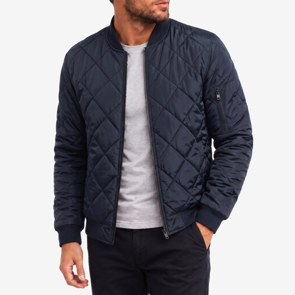 Cotton Outdoor Jacket – Breathable Everyday Layer - Navy Blue