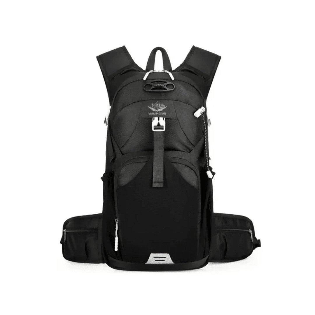 Cycling Backpack 20L – Water-Resistant Reflective Pack - Black