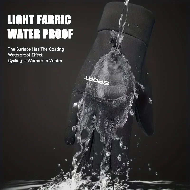 Cycling Gloves – Thermal Waterproof Touchscreen Full-Finger