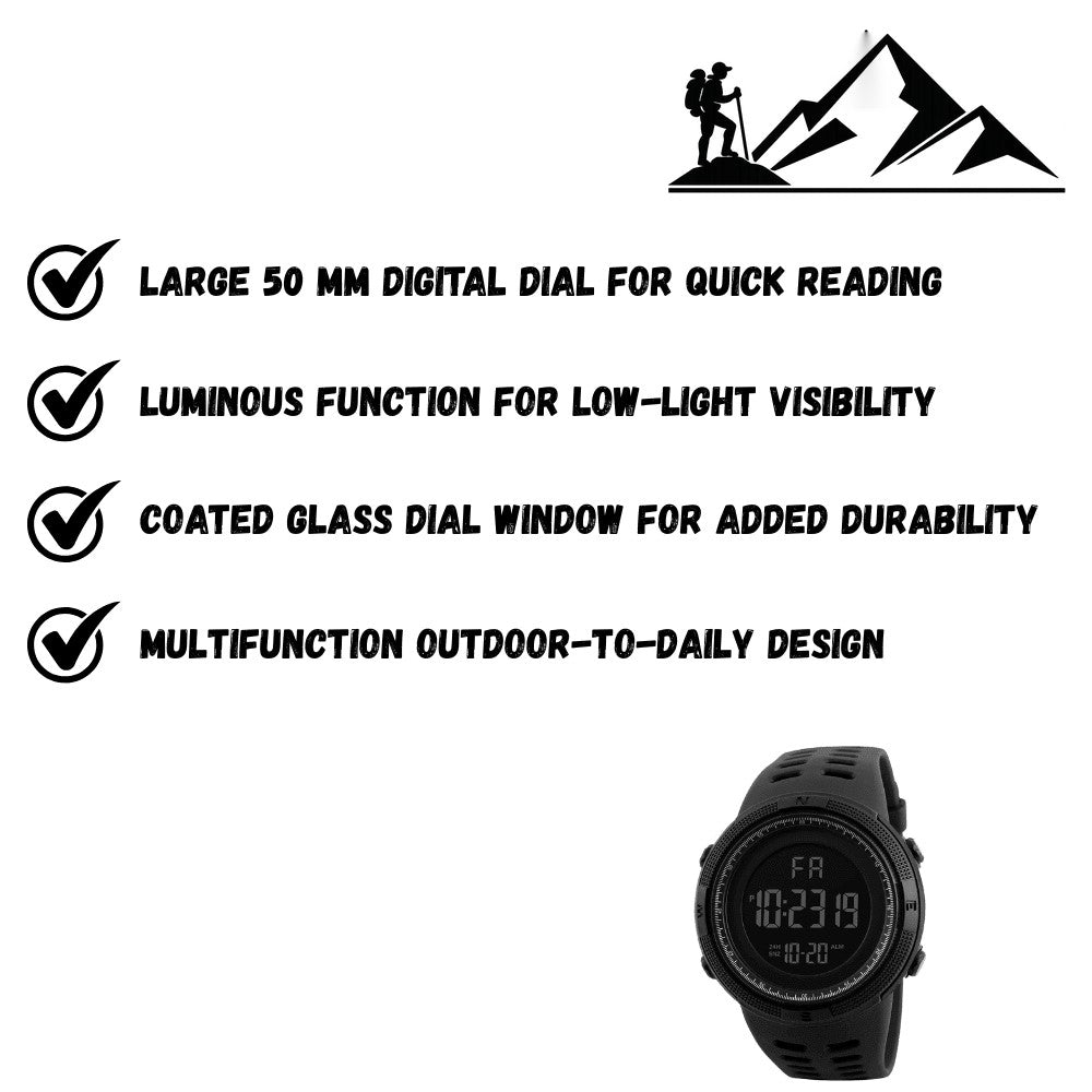 Digital Sports Watch – Luminous Multifunction LED