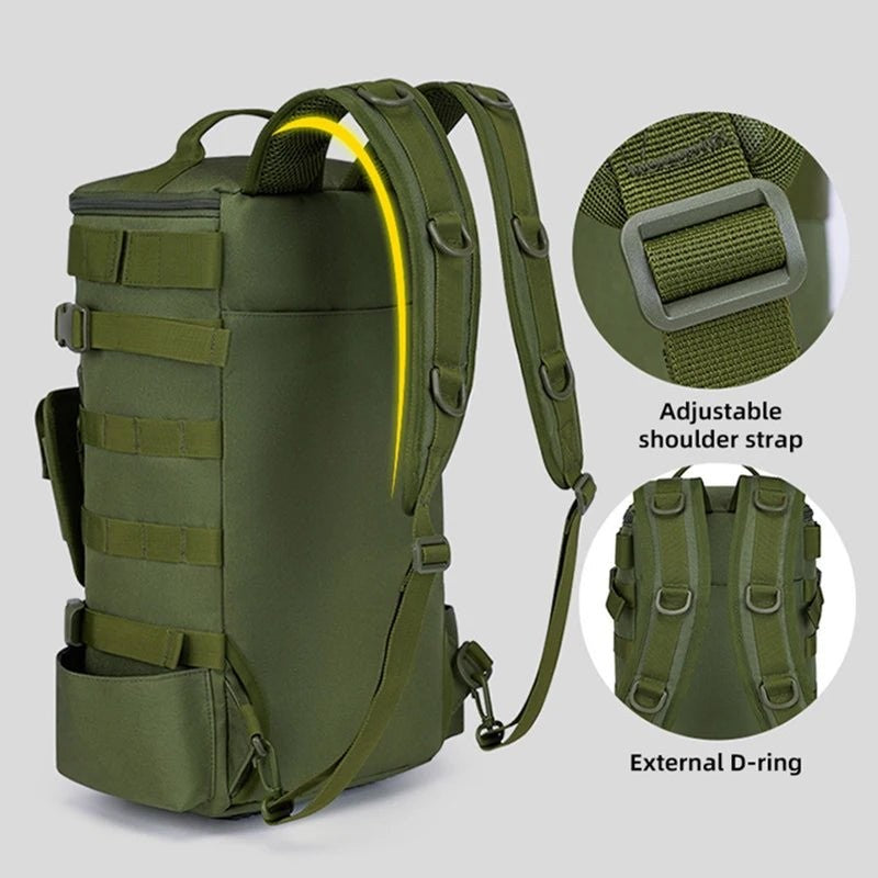 Fishing Backpack – Water-Resistant Rod-Holder MOLLE Pack