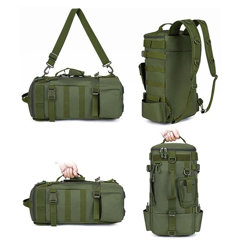 Fishing Backpack – Water-Resistant Rod-Holder MOLLE Pack