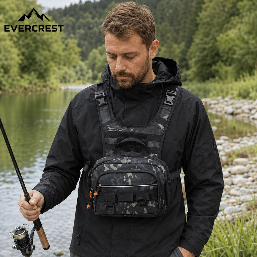 Fishing Chest Bag – Durable MOLLE Tackle Pack
