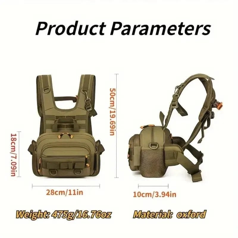 Fishing Chest Bag – Durable MOLLE Tackle Pack