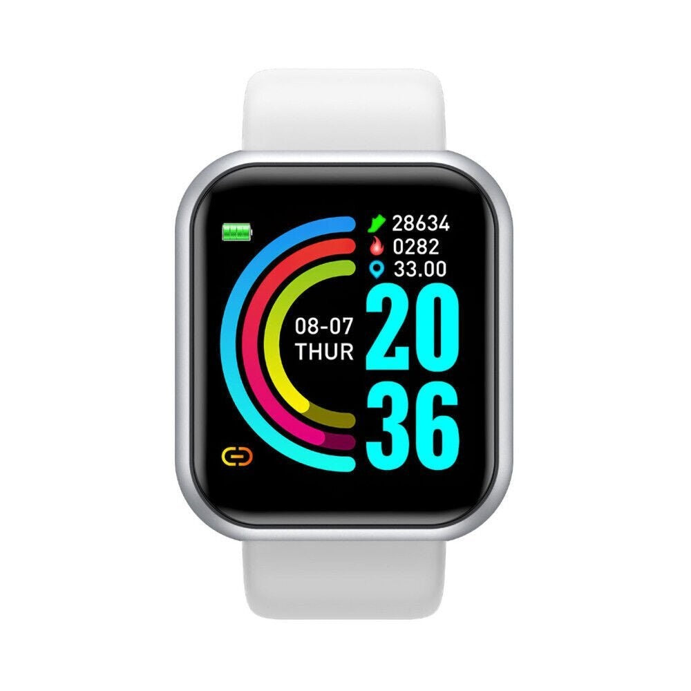Fitness Watch – Lightweight IP67 Activity Tracker - White