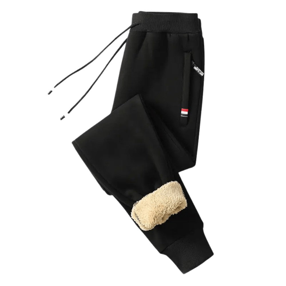 Fleece-Lined Joggers – Warm Drawstring Outdoor Sweatpants