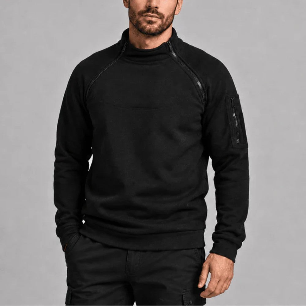 Fleece Pullover – Warm Breathable Lightweight Layer - Black