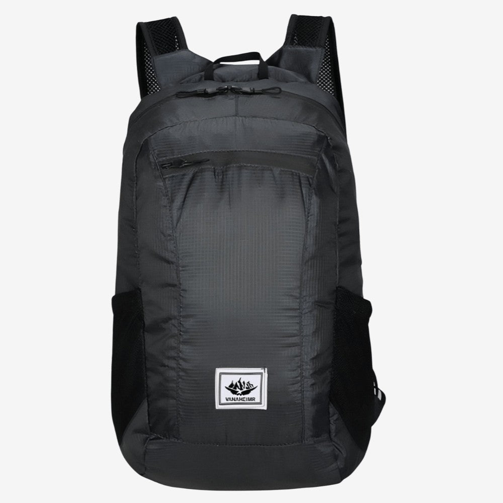 Foldable 20L Backpack – Ultralight Water-Resistant Ripstop - Black