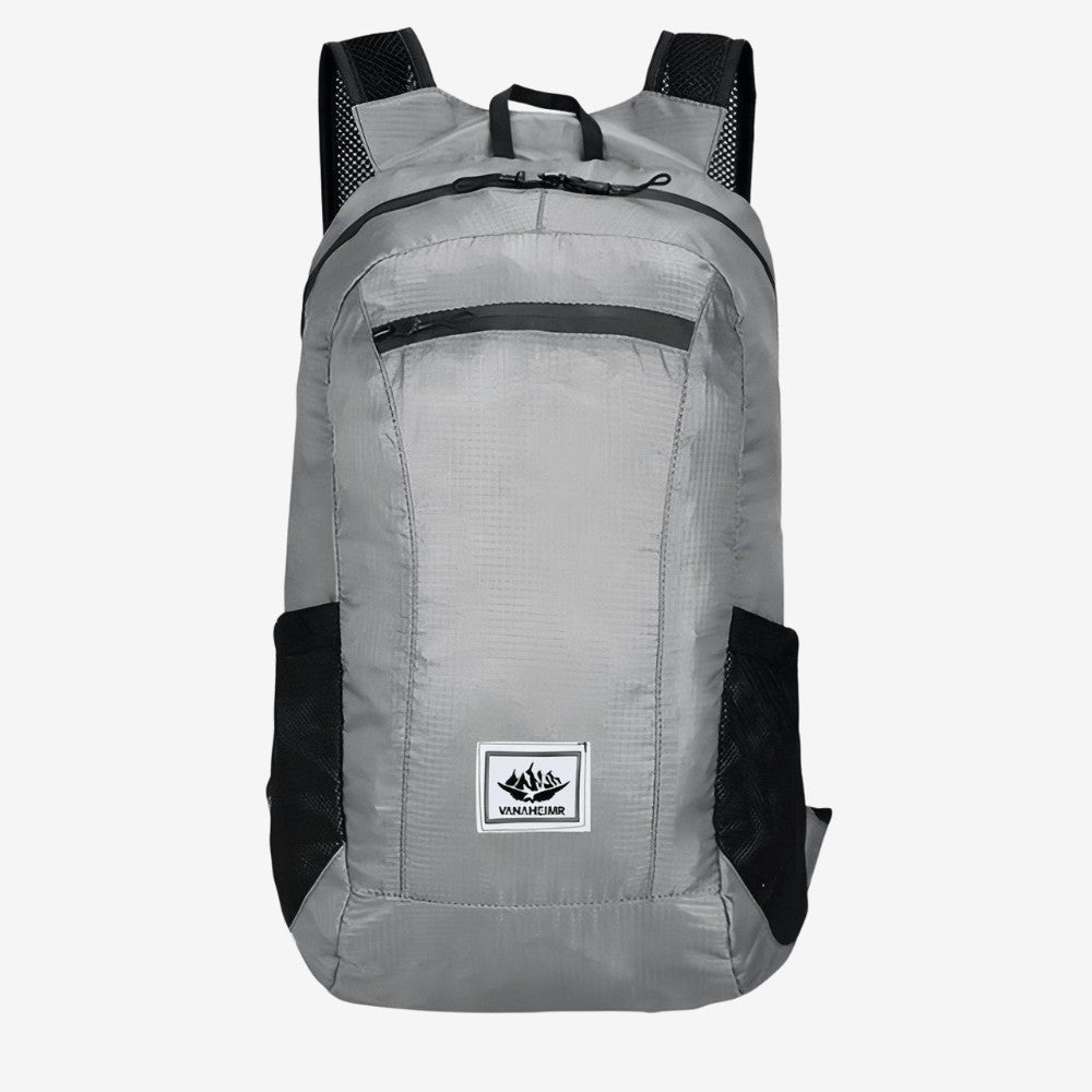 Foldable 20L Backpack – Ultralight Water-Resistant Ripstop - Grey