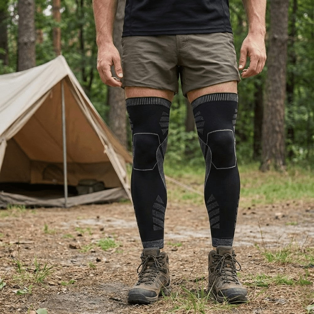 Full-Length Knee Sleeves – Compression Support Pair