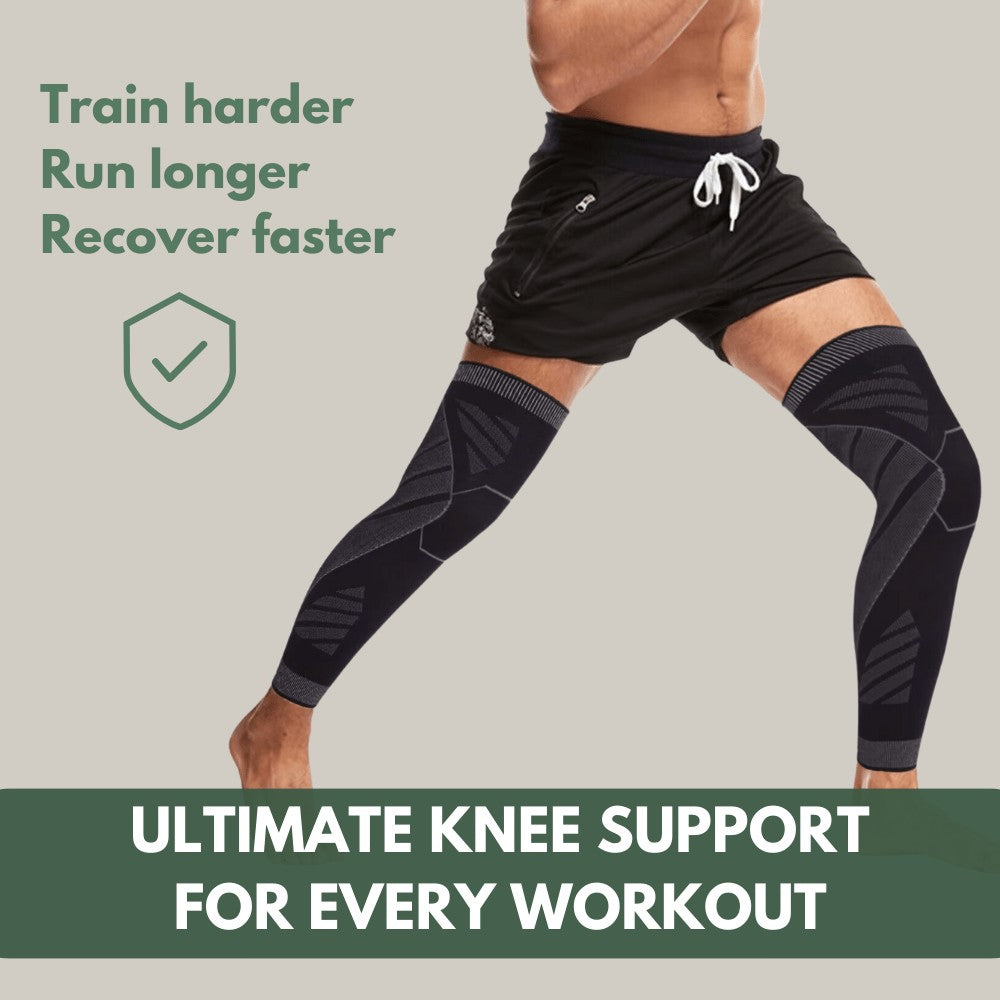 Full-Length Knee Sleeves – Compression Support Pair
