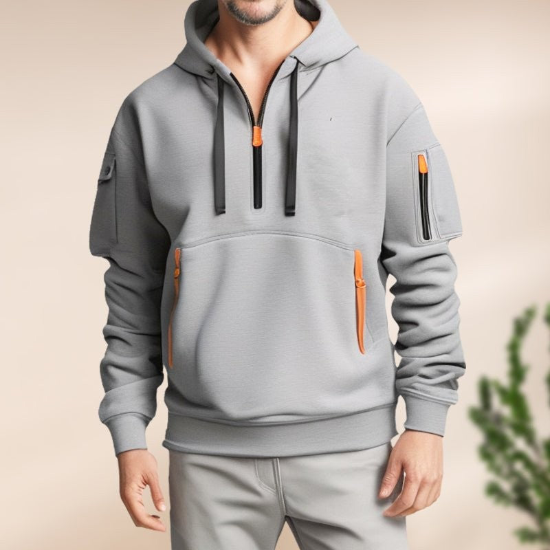 Half-Zip Hoodie – Breathable Lightweight Outdoor Layer