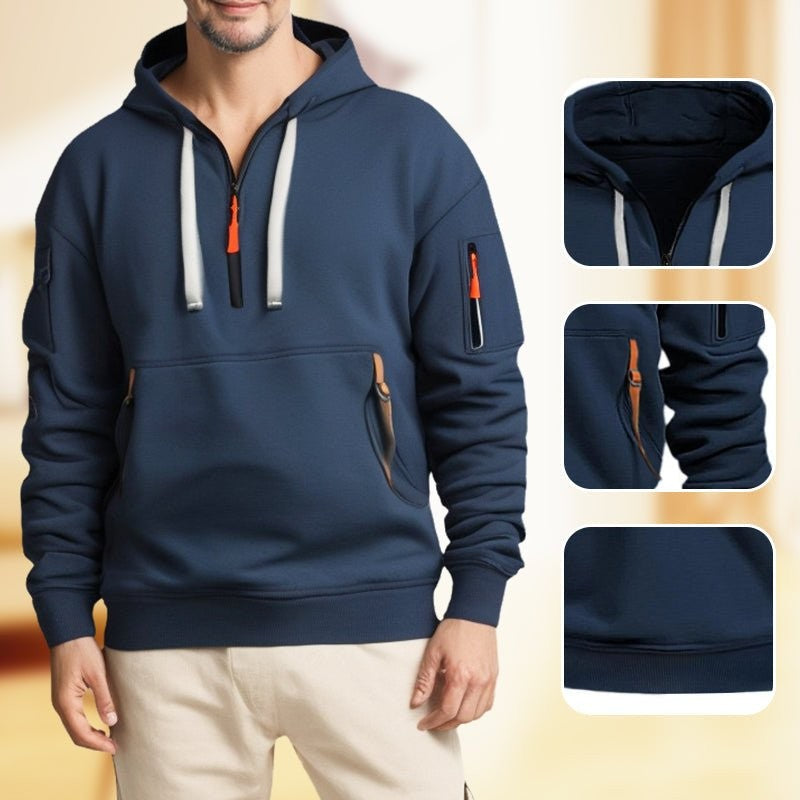 Half-Zip Hoodie – Breathable Lightweight Outdoor Layer