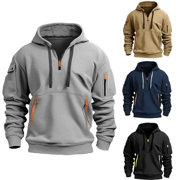 Half-Zip Hoodie – Breathable Lightweight Outdoor Layer