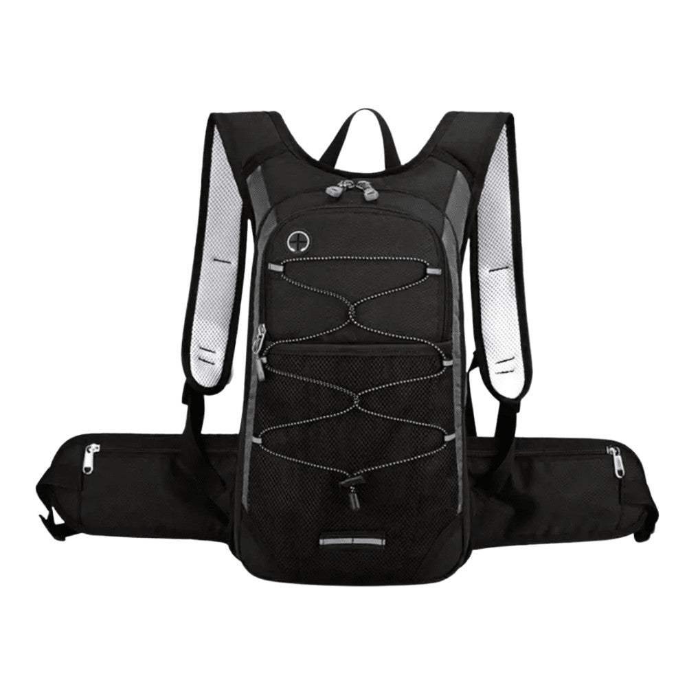 Hiking Daypack – Lightweight Water-Resistant Trail Pack - Black