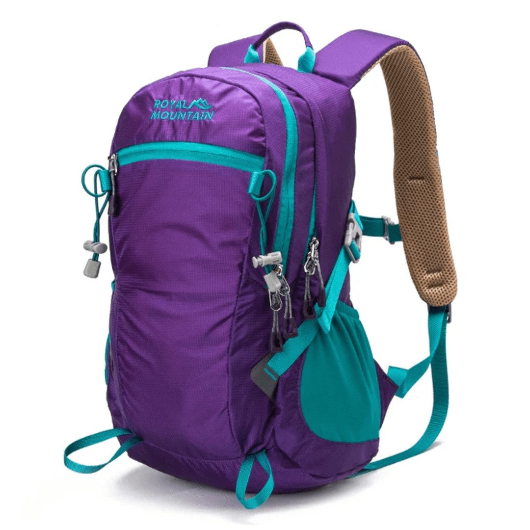 Hiking Daypack – Water-Resistant Lightweight Backpack - Purple