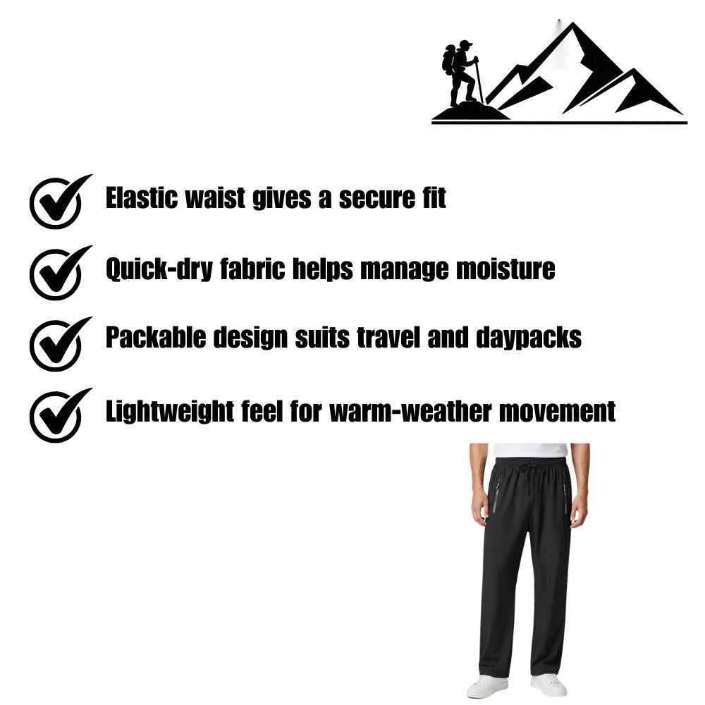 Hiking Pants – Lightweight Quick-Dry Breathable Trail