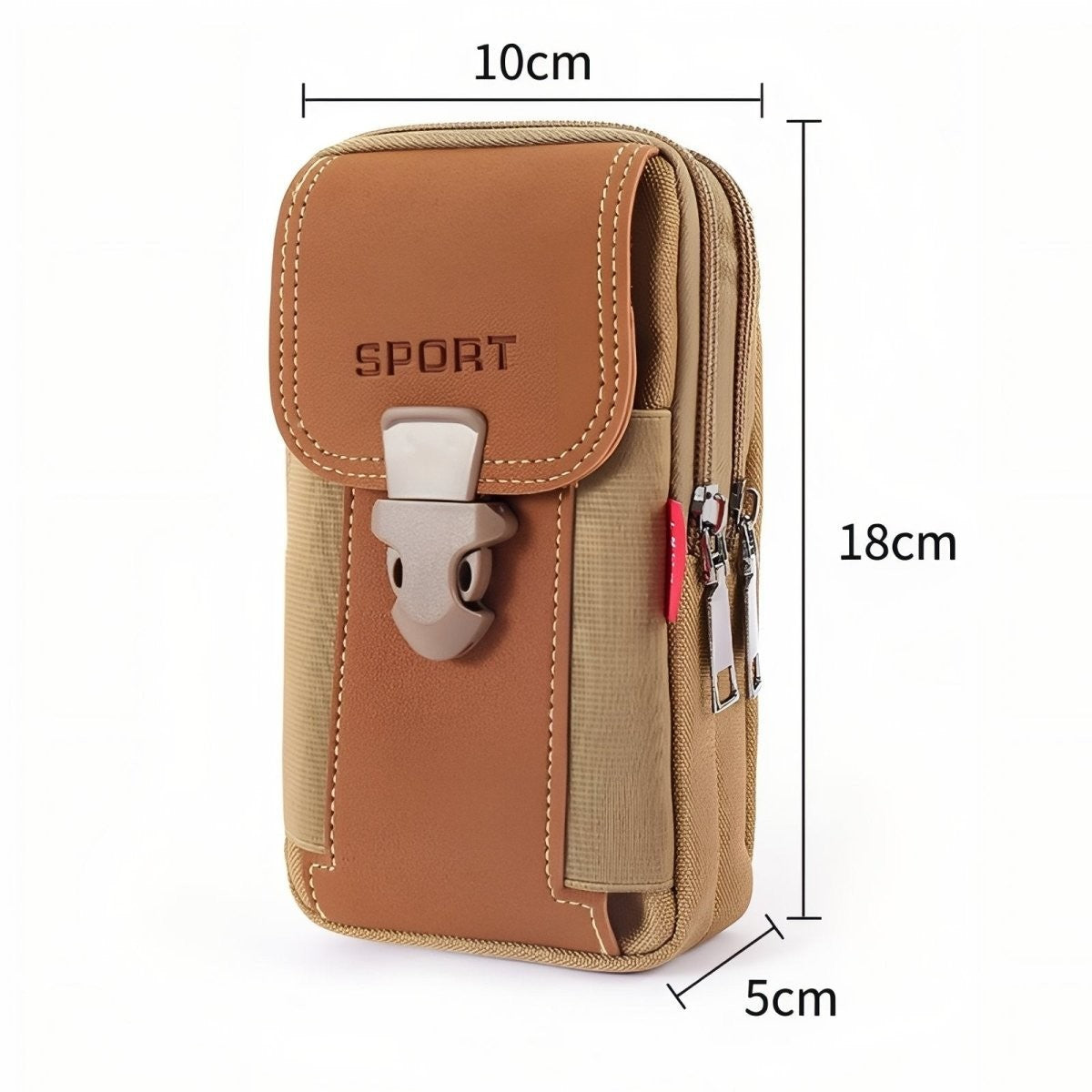 Hiking Pouch – Compact Belt-Attachment Zip Organizer