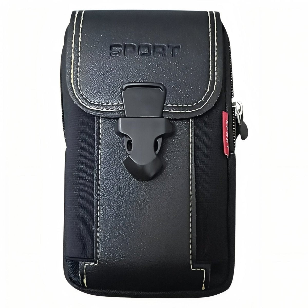 Hiking Pouch – Compact Belt-Attachment Zip Organizer - Black
