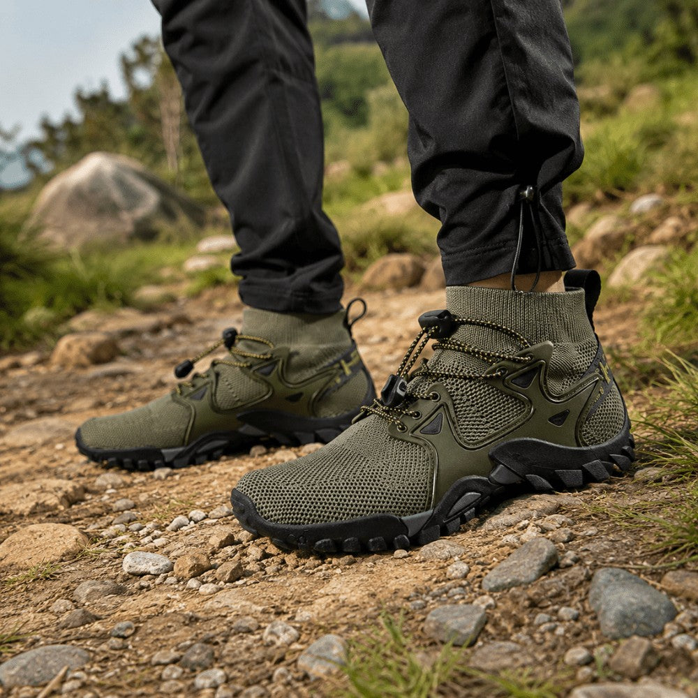 Hiking Shoes – Lightweight Non-Slip High-Top Mesh Sneakers