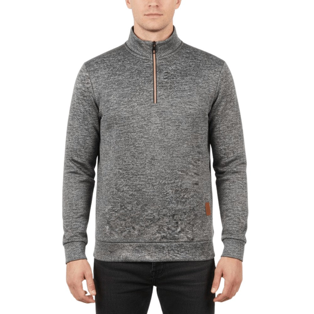 Insulated Hiking Fleece – Half-Zip Brushed Cold-Weather Layer - Dark Grey