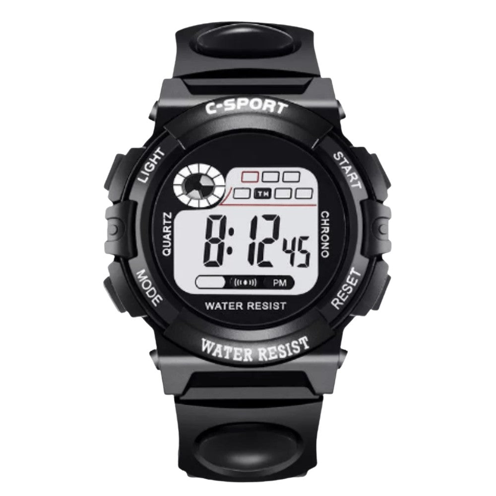 Kids Digital Watch – Lightweight Splash-Resistant Outdoor - Black
