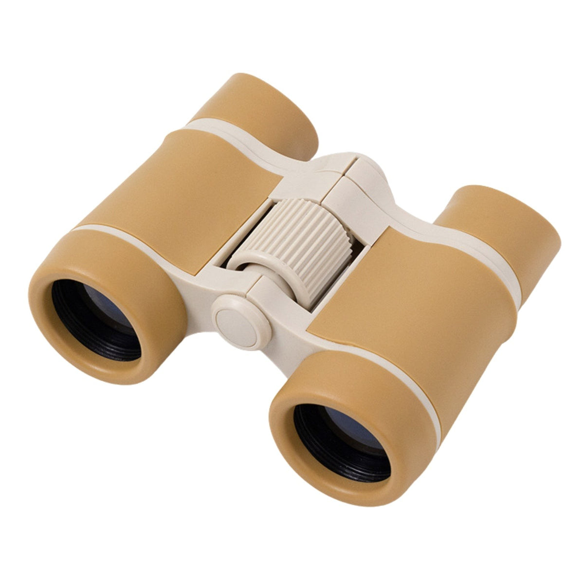 Kids Hiking Binoculars – Compact Lightweight Nature Optics - Mustard Yellow
