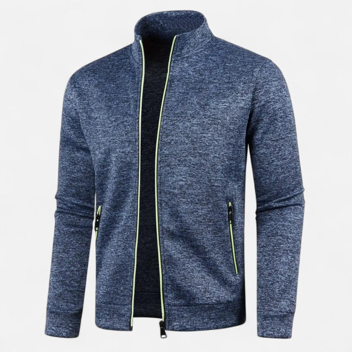 Knitted Cardigan – Full-Zip Soft-Stretch Outdoor Layer - Navy