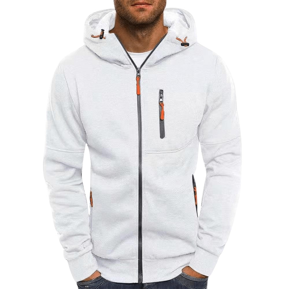 Knitted Outdoor Jacket – Durable Full-Zip Lightweight Layer - White