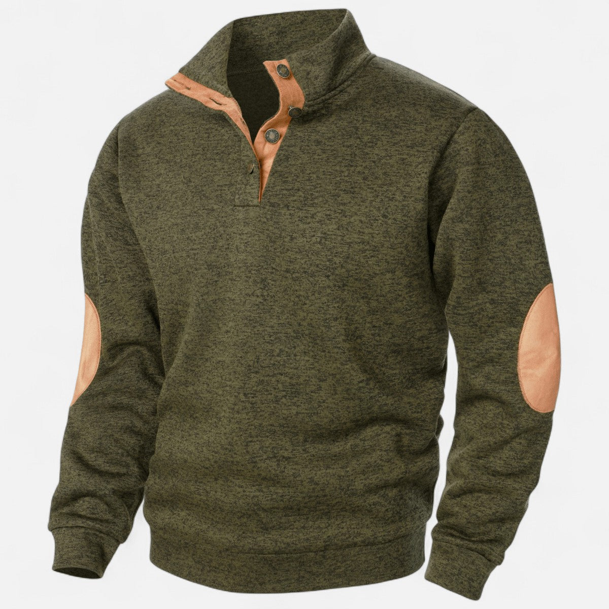 Knitted Outdoor Sweater – Warm Stand-Collar Breathable Layer