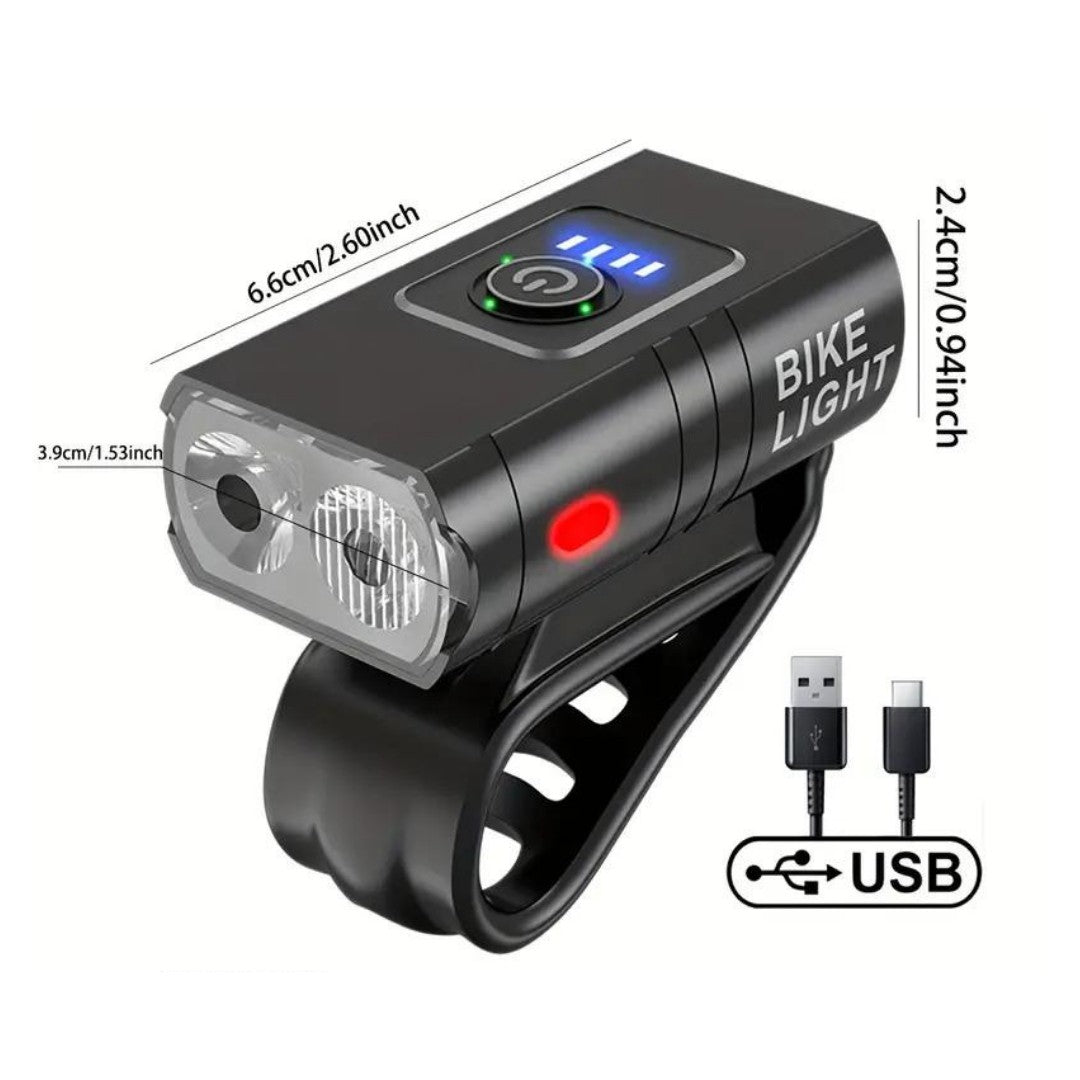 LED Bike Light Set – 1000 & 500 Lumen USB Rechargeable Lights