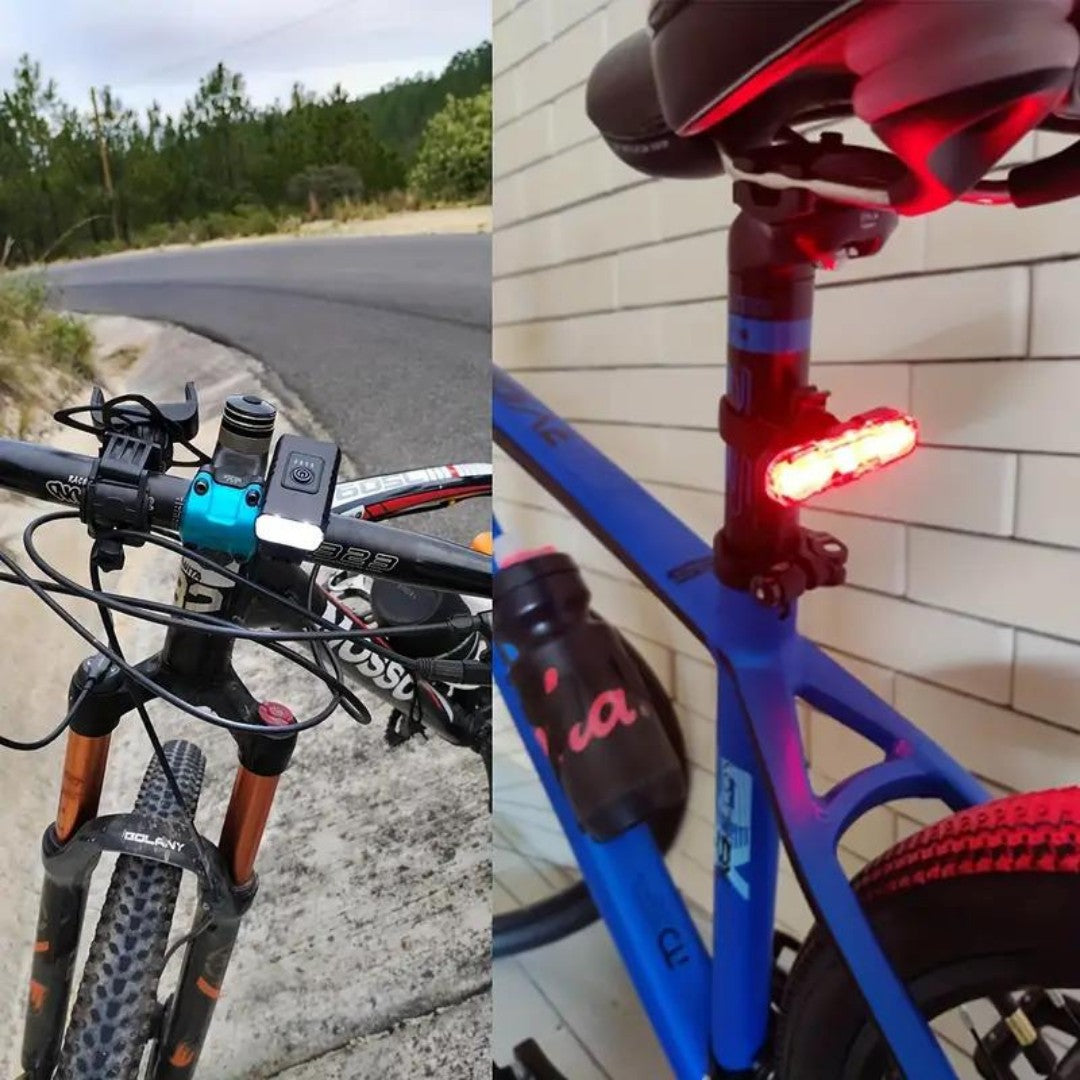 LED Bike Light Set – 1000 & 500 Lumen USB Rechargeable Lights