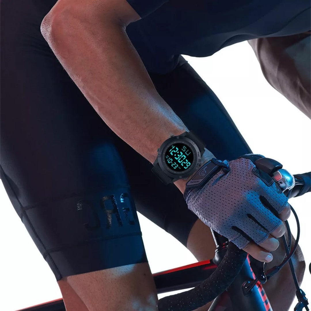 Men's Digital Watch – Waterproof Outdoor Sports Watch with LED