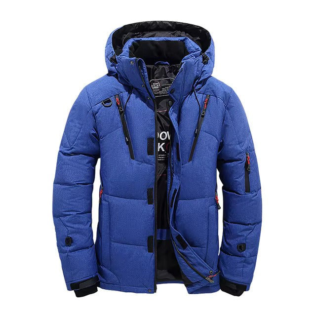 Men's Down Jacket – Waterproof Windproof Insulated Winter Coat - Blue