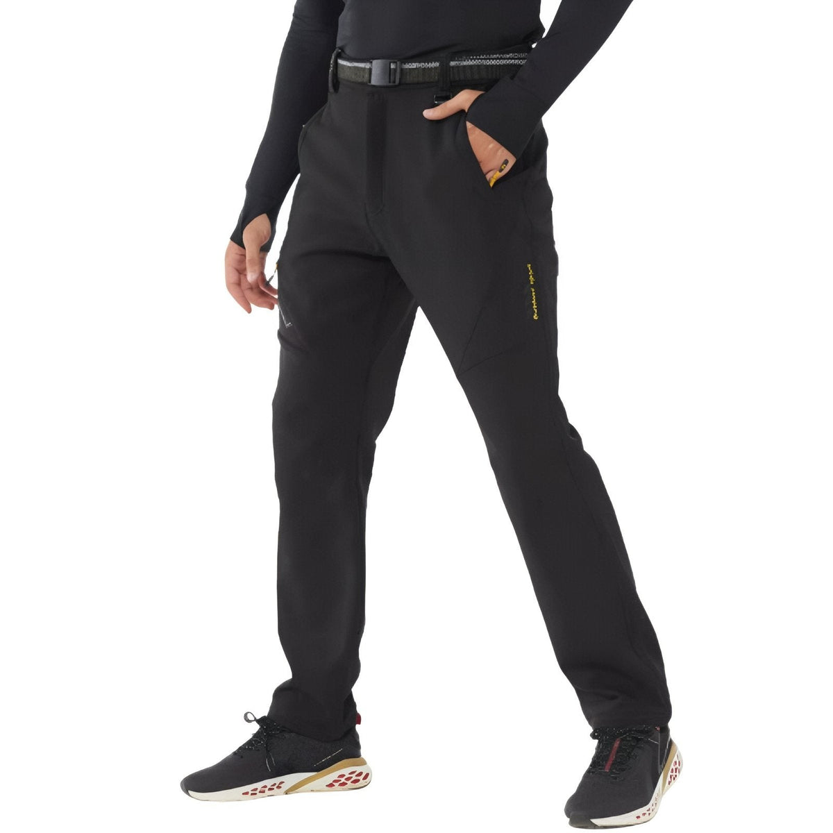 Men's Fleece-Lined Hiking Pants – Waterproof Thermal Trail Pants