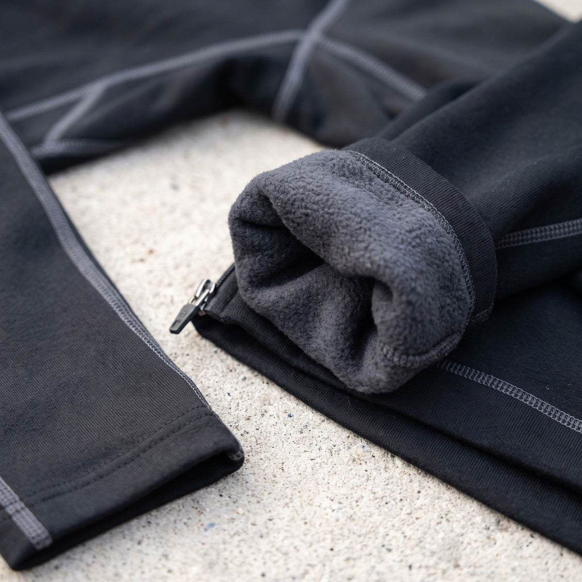 Men's Fleece-Lined Tracksuit Set – Slim-Fit Running Warm-Up Suit