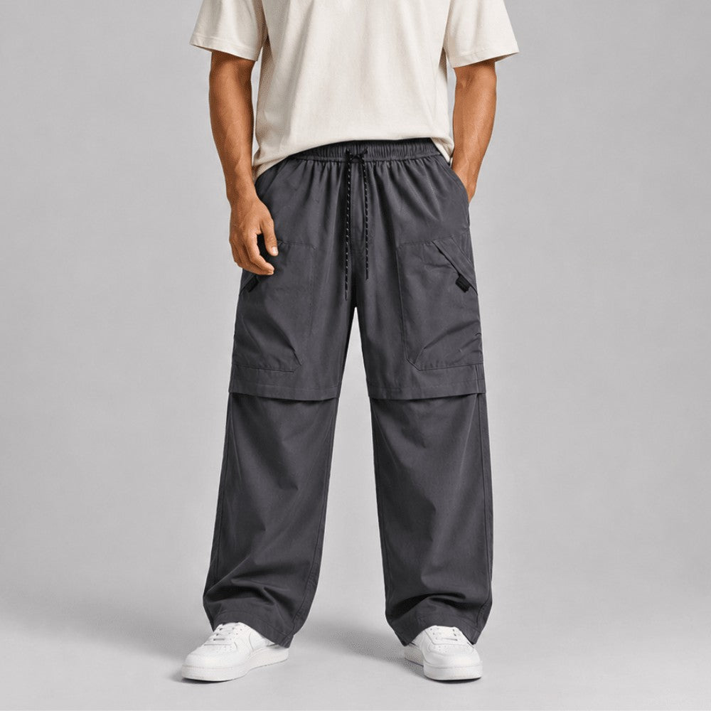 Men's Hiking Pants – Windproof Water-Resistant Trail - Gray