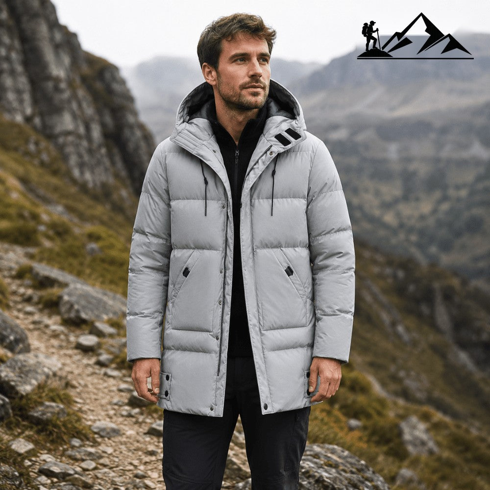 Men's Hooded Puffer Jacket – Insulated Winter Coat